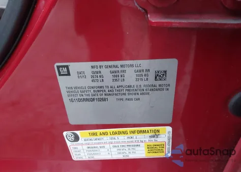 2013 Chevrolet Malibu Eco from USA, damaged, VIN 1G11D5RR6DF102681